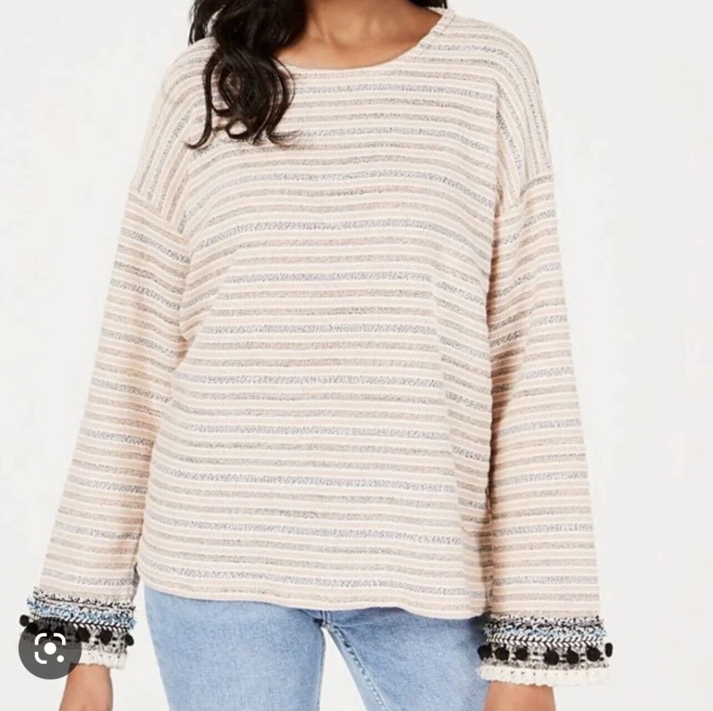 Style & Co. • Pom Pom Cuff Sweater